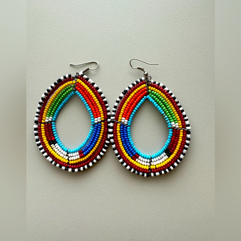 Handmade Beaded Earrings From Kenya